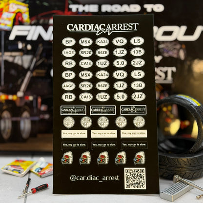 Cardiac Arrest Battle Code Sticker Catalog