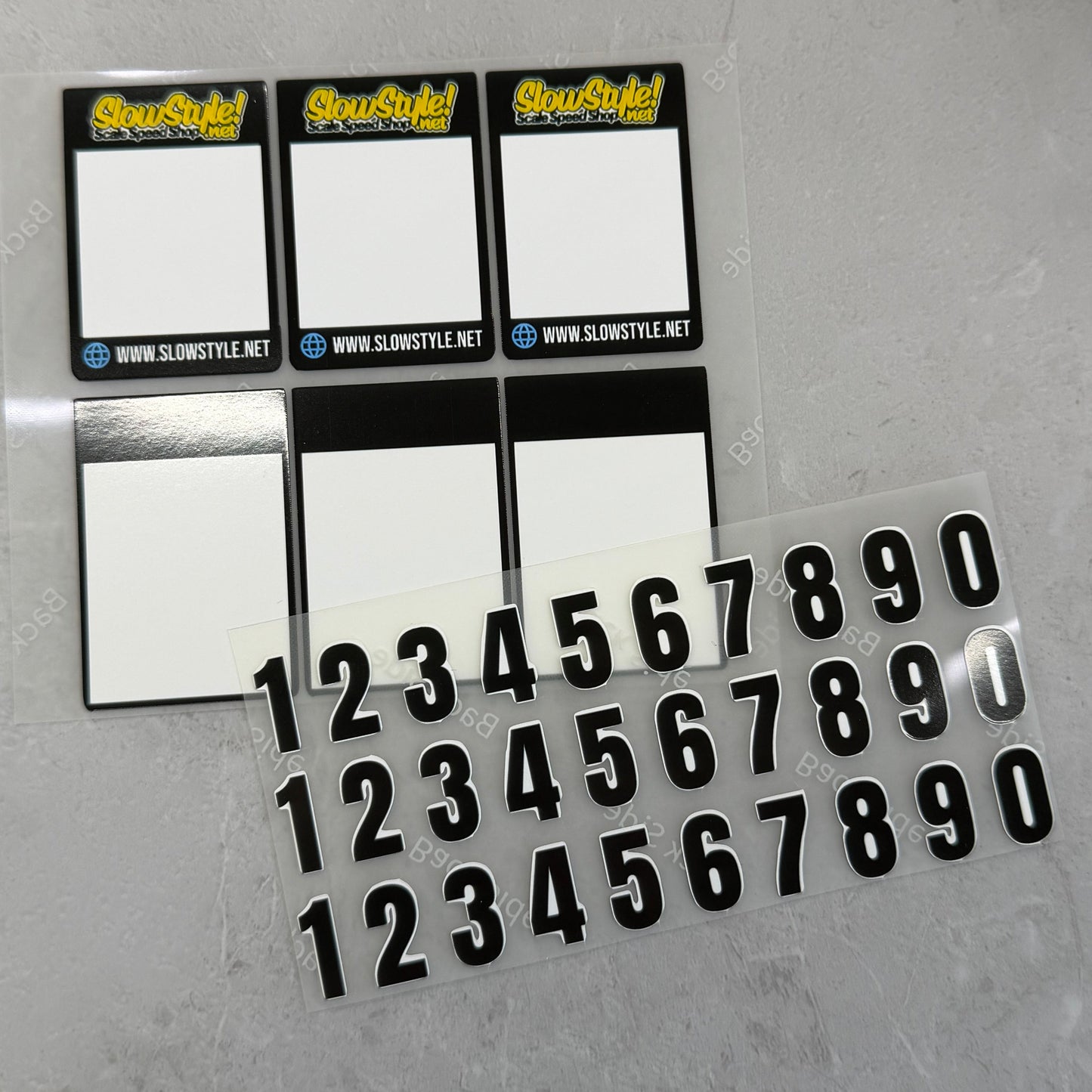 Track Number Plate set