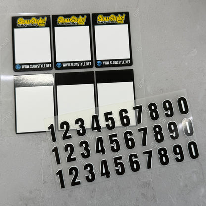 Track Number Plate set