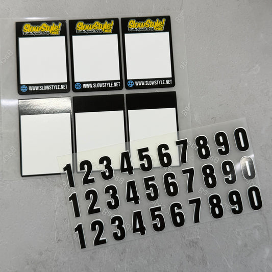 Track Number Plate set