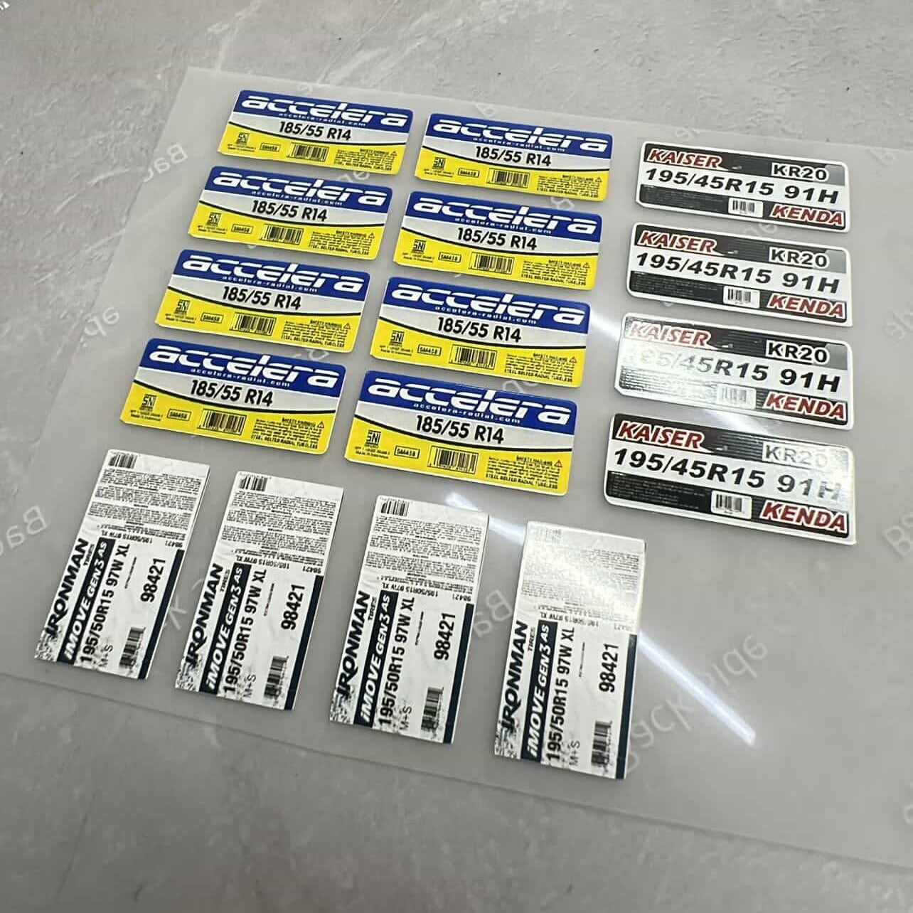 Tire Sticker Set